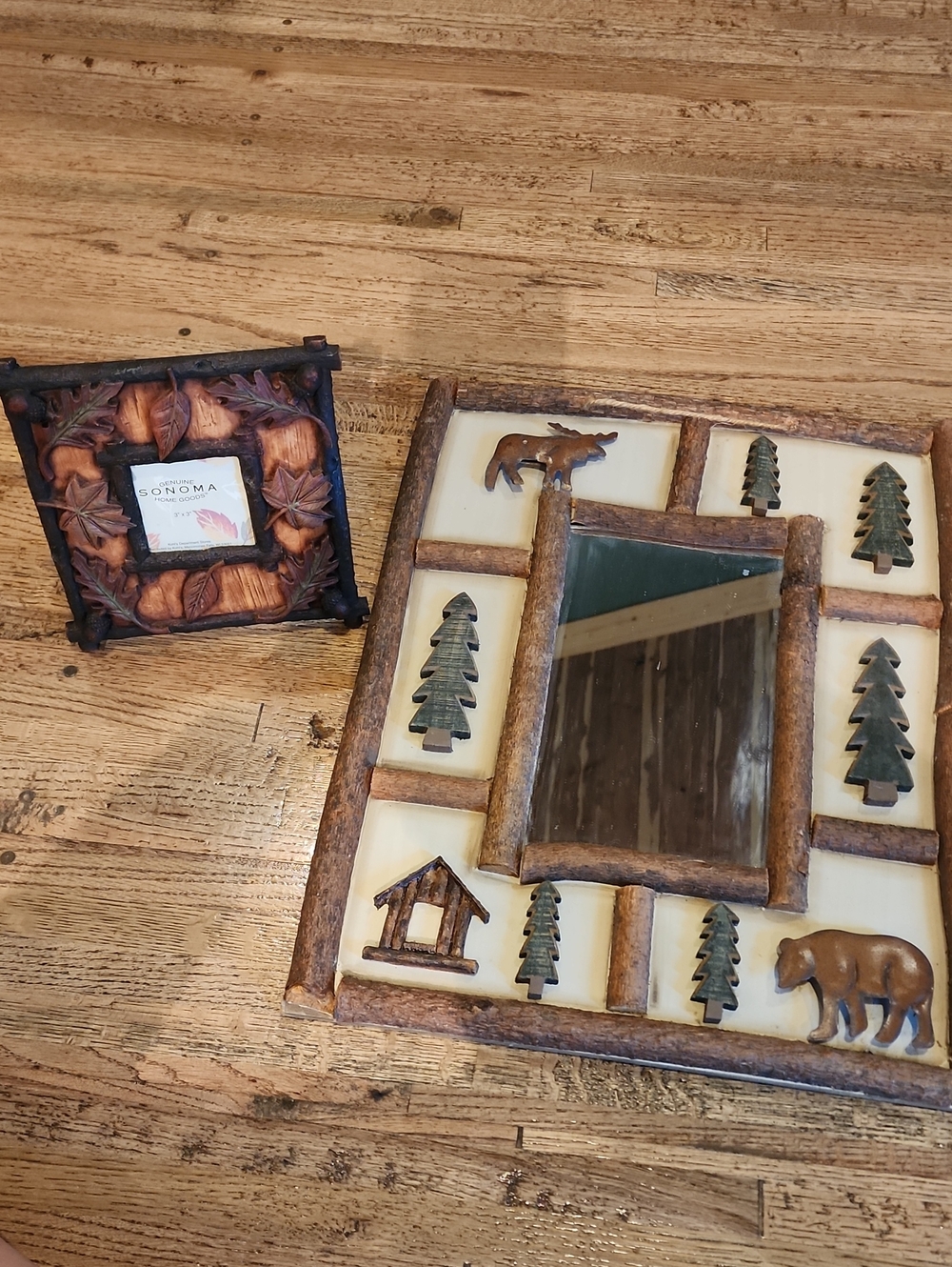 Sonoma Picture Frame & Rustic Brown and Green Lodge Wall Mirror